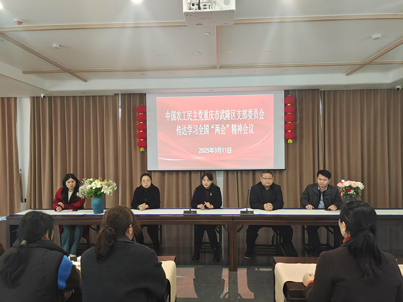 2025年3月11日，农工党武隆支部组织传达学习全国两会精神.jpg